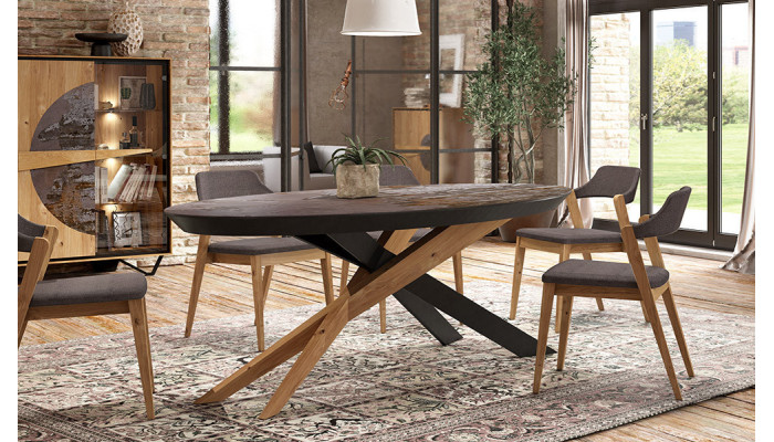 Escale - Table ovale extensible 