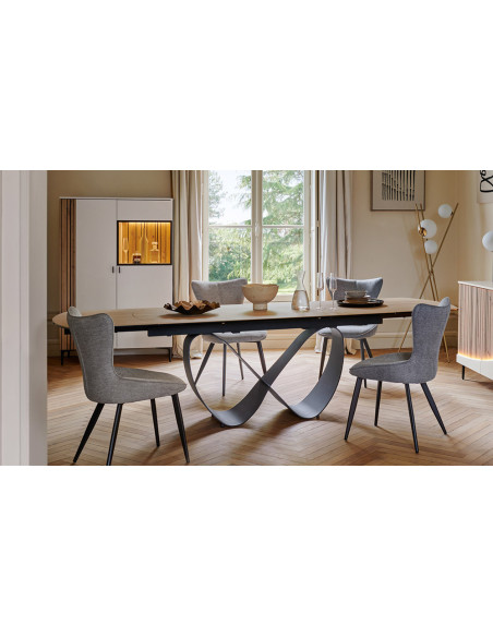 Topaze - Table de séjour extensible 