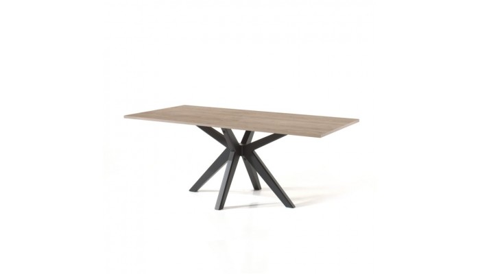 ESTHER - Table rectangulaire fixe pied croisé 200cm x 100cm
