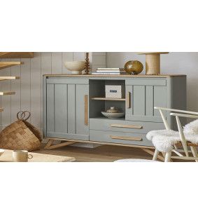 Alva - Meuble d'appui 2 portes 1 tiroir 1 niche 