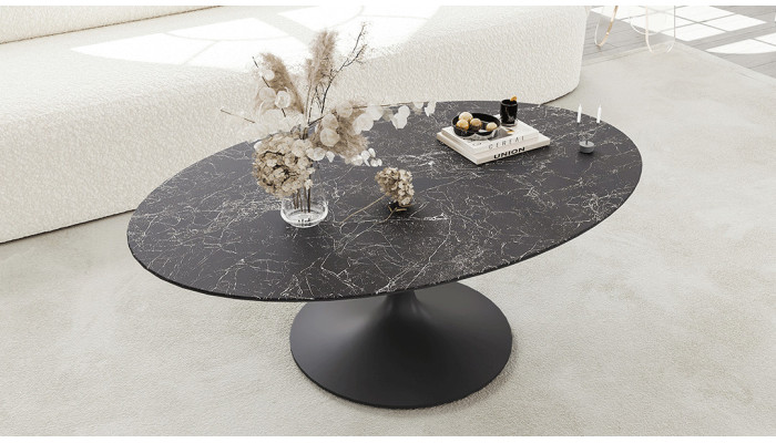 Alisse - Table basse ovale 