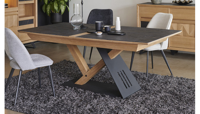 Delta - Table plateau céramique extensible 