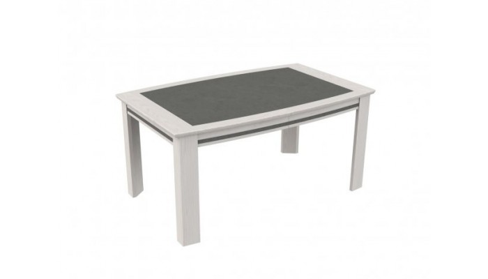 CADIX - Table tonneau extensible plateau céramique 3 finitions