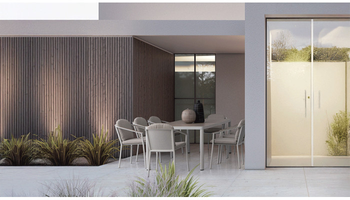 Unisse - Set table et 8 chaises 