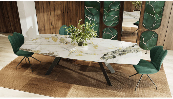 Miri  - Table de séjour ovalisée 