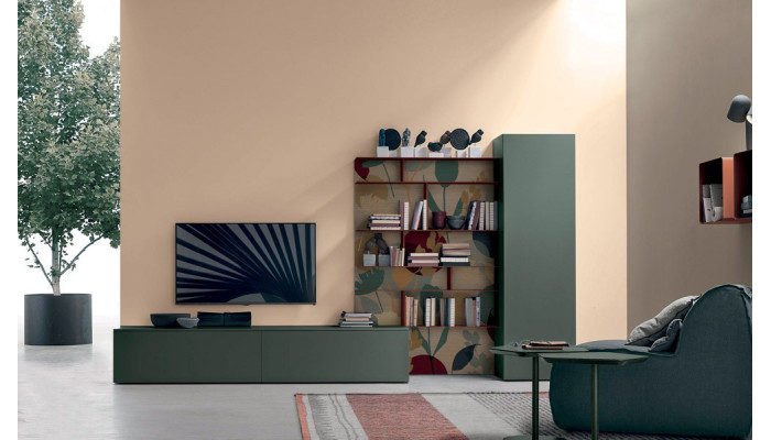 Atlante - Composition TV - Bibliothèque 